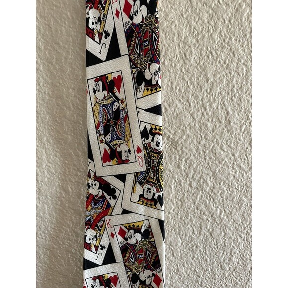 Disney Balancine Inc Tie Works Mickey Mouse Playing Cards Necktie - Picture 6 of 8